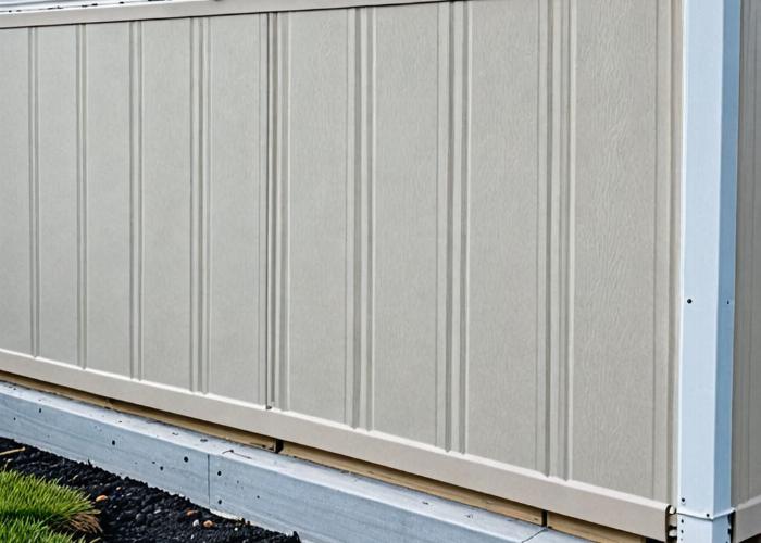 Professional mobile home skirting installation with access doors