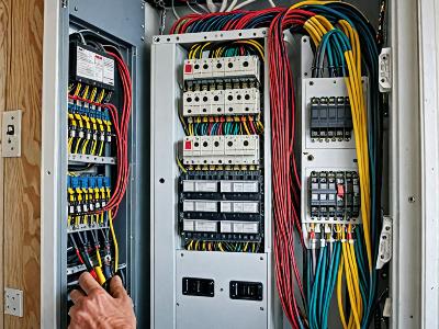 Electrical wiring work in mobile home